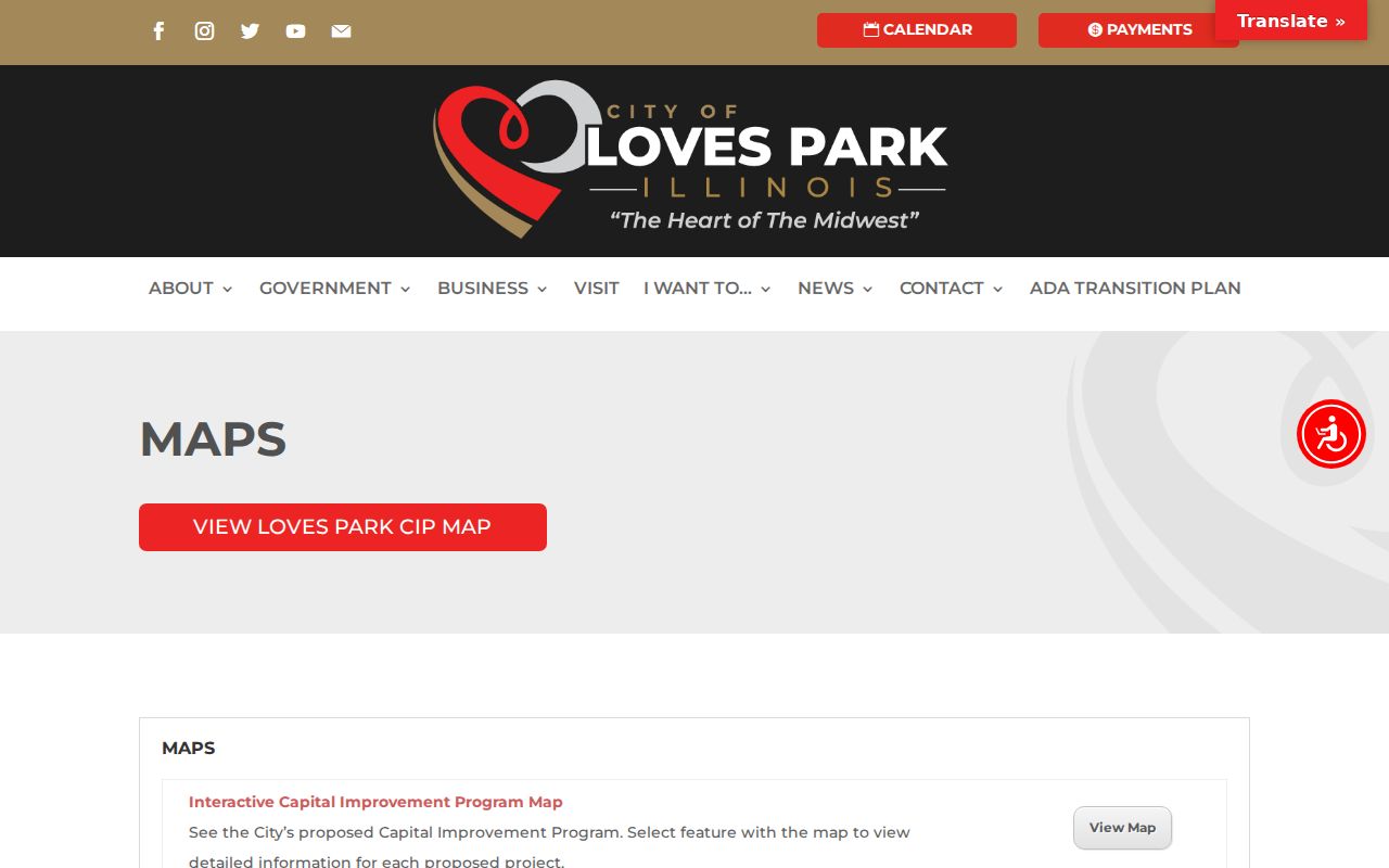 Loves Park ward and community maps page
